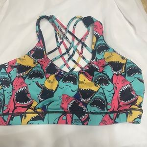 New Medium shark attack CVG bra